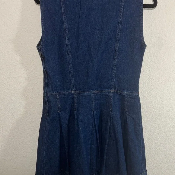 REFORMATION women’s ARELLA DENIM MINI DRESS NWT size 4, 10, 12 - Picture 7 of 16